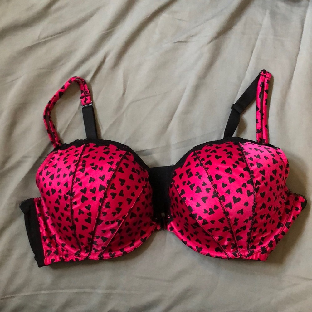 Cacique Pink Hearts Bra